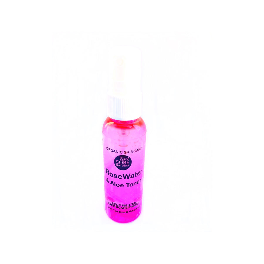 Rosewater Aloe Toner with Hibiscus (SPECIAL: Purchase a Regular Rosewater and add a FREE Travel-Size Rosewater to your order!)